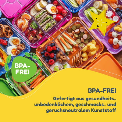 schmatzfatz Junior Brotdose für Kinder | BPA-freie Lunchbox für Kinder | Bento Box Kinder | Brotbox