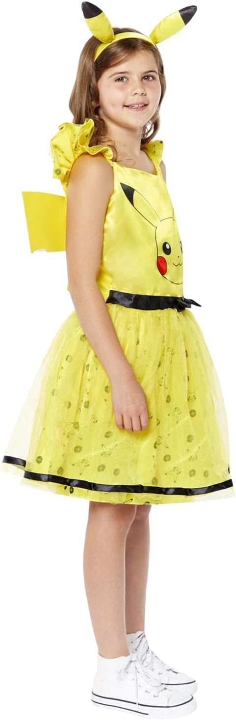 amscan Pikachu Kostüm für Kinder Mädchen 3-4 Jahre, 3-4 Jahre