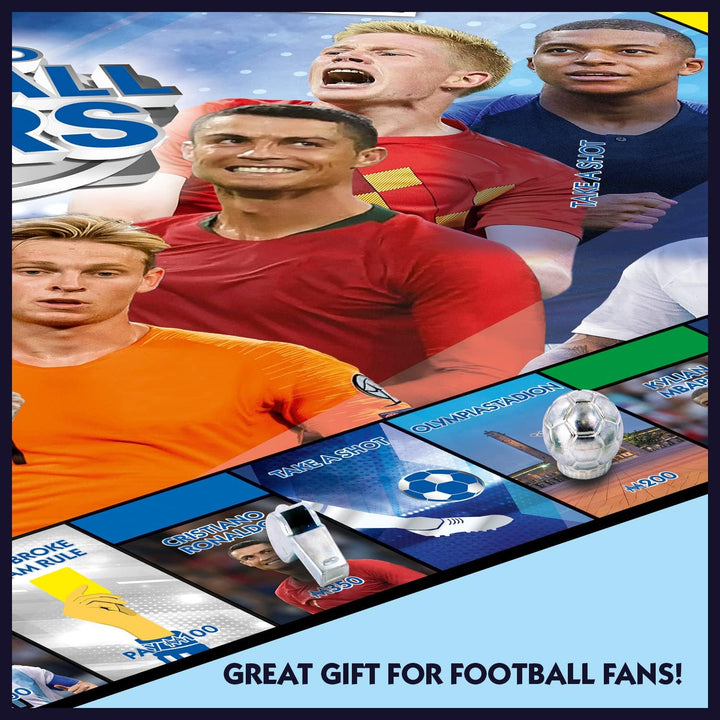 Winning Moves WM01927-EN1-6 World Football Stars Monopoly Brettspiel, ab 6 Jahren, für 2-8 Spieler