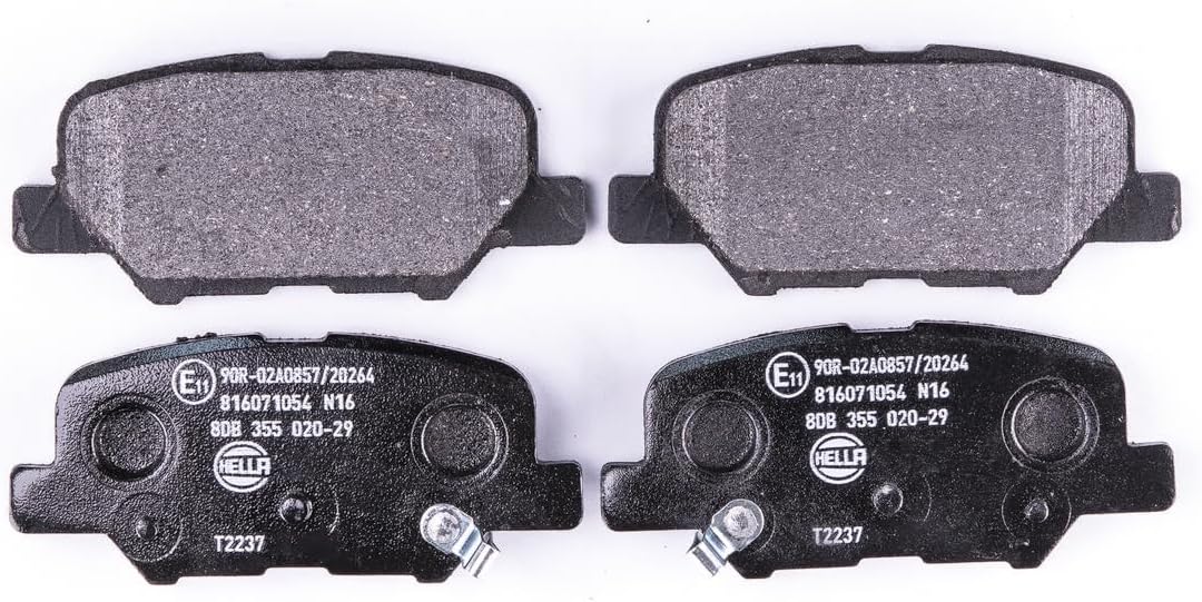HELLA PAGID 8DB 355 020-291 Bremsbelagsatz - T2237 - Dicke/Stärke: 14.3mm - Bremssystem: Akebono - m