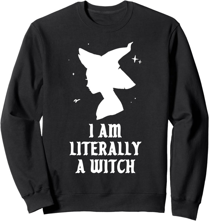 Ich bin buchstäblich eine Hexe Spooky Gotik Halloween Kostüm Sweatshirt
