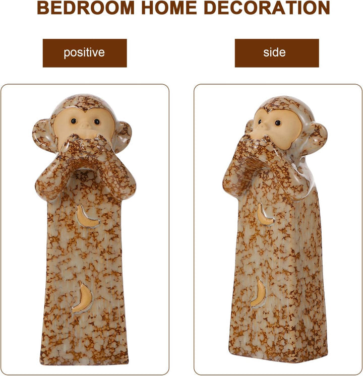 BESPORTBLE 3st AFFE Heimtextilien DREI Weise Affen Weisheitsaffe-skulptur Affenskulptur Affenfigur D