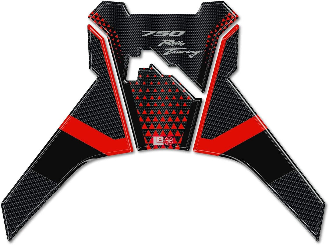 LABELBIKE 3D Aufkleber Motorrad Tankpad kompatibel mit Honda | Transalp 2025, Harzschutz, Kratzfest,