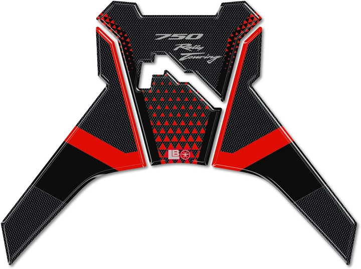 LABELBIKE 3D Aufkleber Motorrad Tankpad kompatibel mit Honda | Transalp 2025, Harzschutz, Kratzfest,
