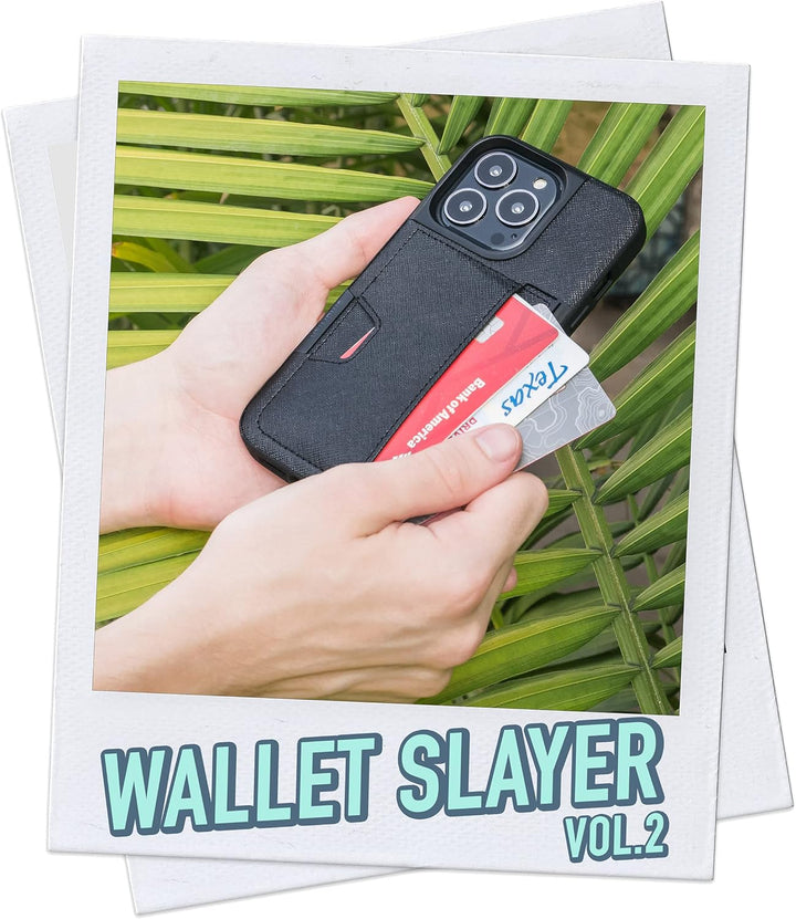 Smartish iPhone 13 Pro Wallet Case – Wallet Slayer Vol. 2 [Slim + Schutz] Kreditkartenetui mit Ständ