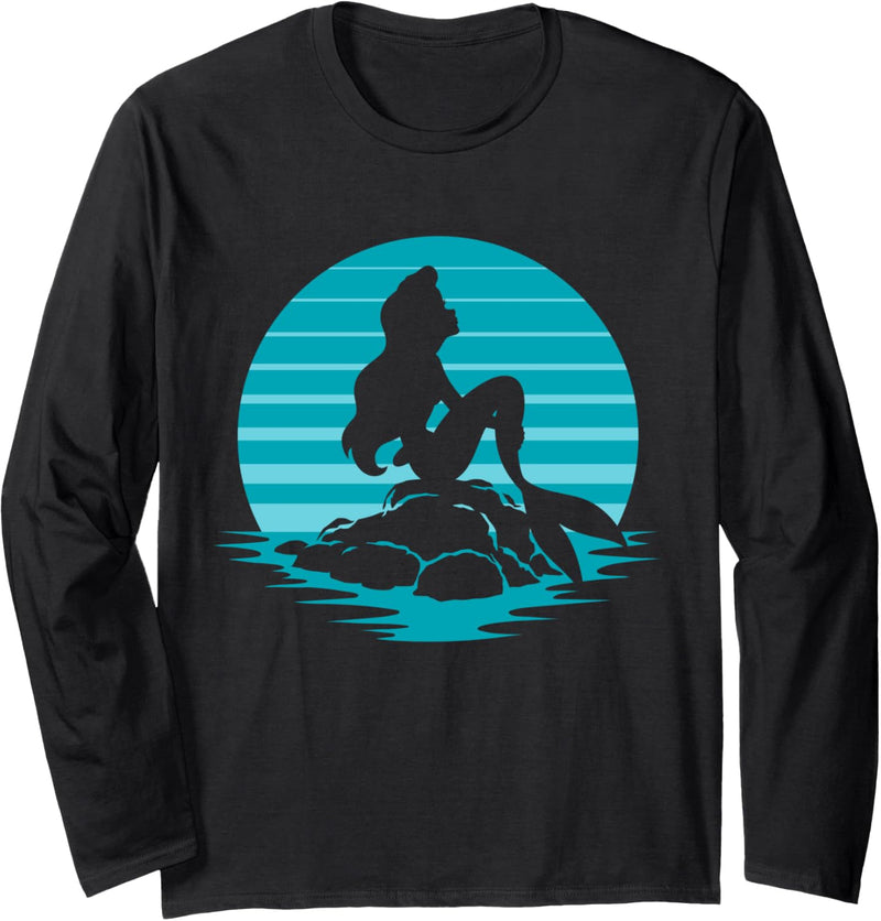 Disney The Little Mermaid Ariel Silhouette in Blue Langarmshirt