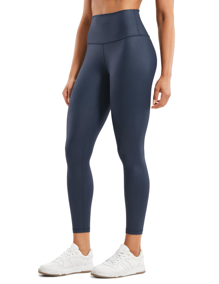 CRZ YOGA Butterluxe Damen Faux Leder Leggings High Waist Lederoptik Sporthose Kunstleder Stretch Wor