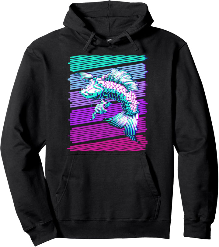 Koi Fisch Karpfen Japanese Vaporwave Aesthetic Tradition Pullover Hoodie