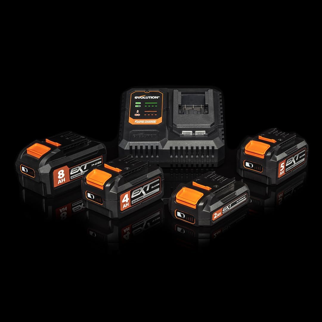 Evolution Power Tools Einzelladegerät für Lithium-Ionen-Akkus Ladegerät Einfach-Ladegerät, Ladegerät