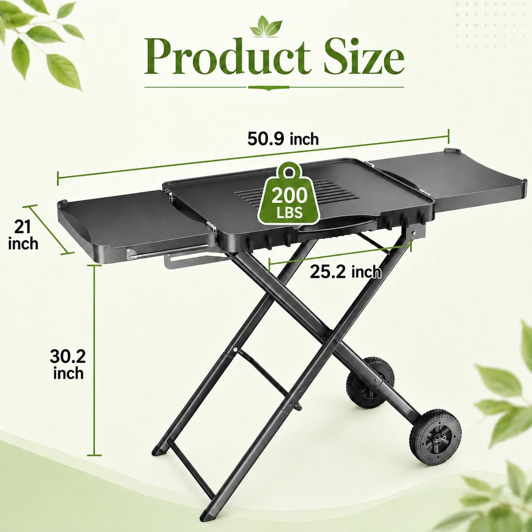 Grillständer für Ninja Woodfire OG701 OG850 OG951, Pizza Ofen Ständer für Onni 12, Grillwagen für Bl