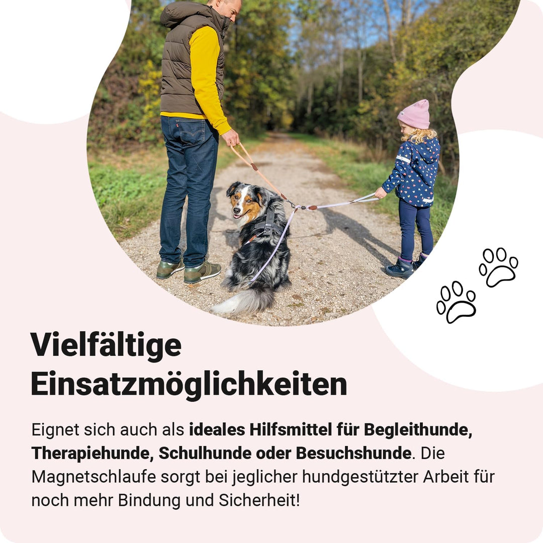 little Captain Zauberleine | kindersichere Premium Hundeleine mit Magnetschlaufe | von Hundetrainern