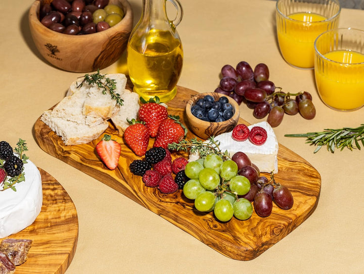 Olivenholz Schneidebrett 3er Set "The Catania Rustic Board" Caatanian Board, Caatanian Board