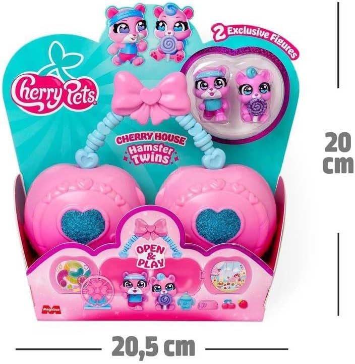 Cherry House Hamster Twins Kirschhäuschen – enthält 1 Cherry House, 2 Exklusive Manschettenknöpfe un