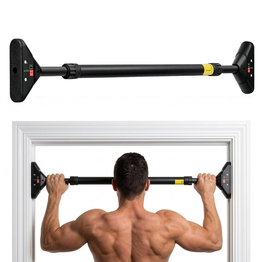 Klimmzugstange Türrahmen Ohne Bohren, Türreck Verstellbar 75–94 cm, Pull Up Bar bis 200 kg Tragkraft