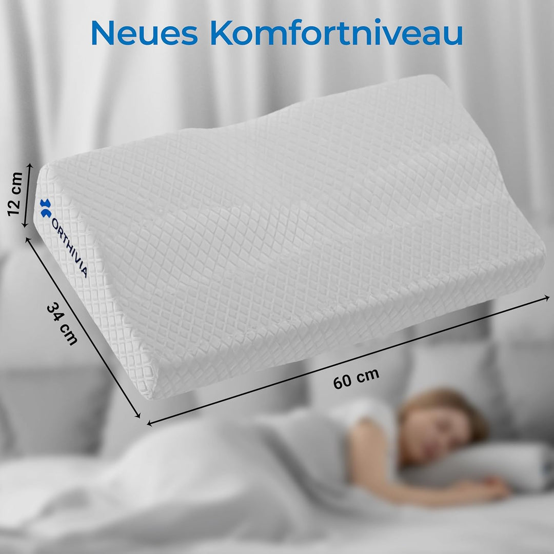 Ersatzbezug, Waschbarer und atmungsaktiver Bezug Nackenkissen, Ersatzbezug