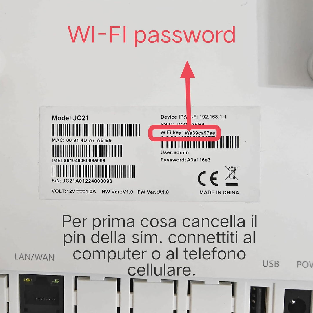 Calonny Router 4G LTE WiFi mit SIM Cat4 300mbit/s Wireless Modem, LAN/WAN -Port, ohne Konfiguration,