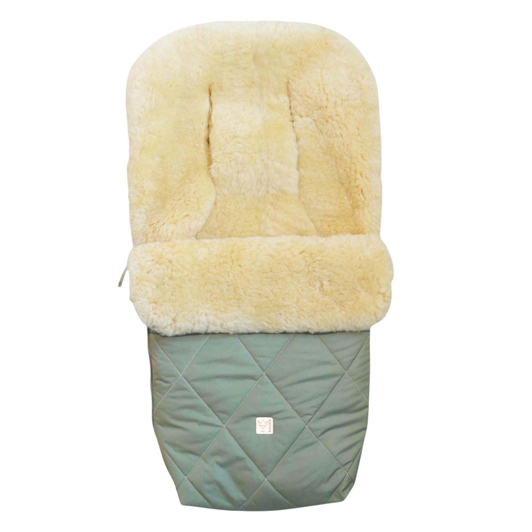Kaiser Coosy Lammfell Kinderwagen Fusssack, 85 x 45 cm, Universal Passform (salbei green), salbei gr