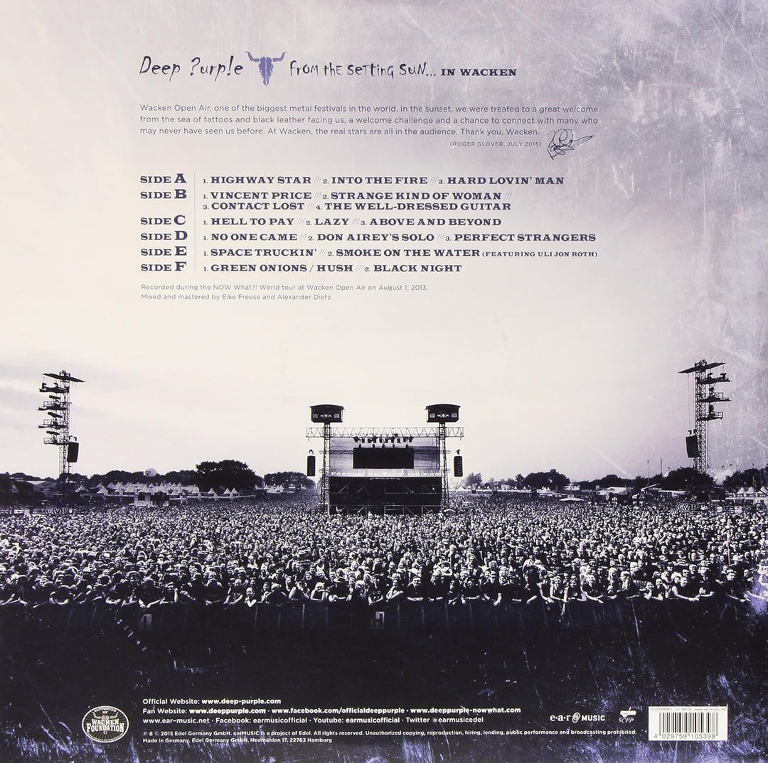 From the Setting Sun...(in Wacken), Vinyl