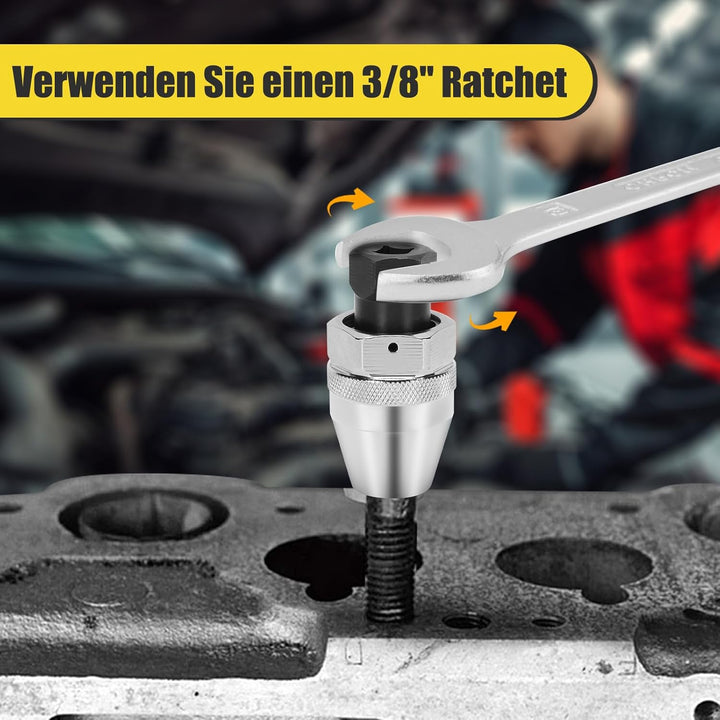 Stehbolzenausdreher, Bolzenausdreher Zum Entfernen für 1/4 bis 1/2 Zoll (6-12 mm) Bolzen, Einstellen
