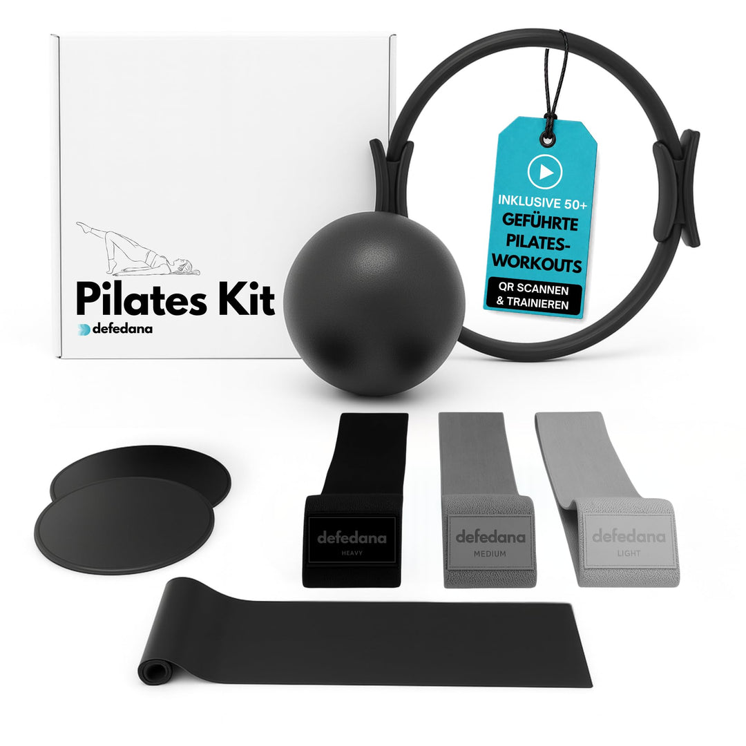 Pilates Set, Pilates Ball, Gymnastikband, Theraband, Terrabänder, Widerstandsbänder, Fitnessbänder -