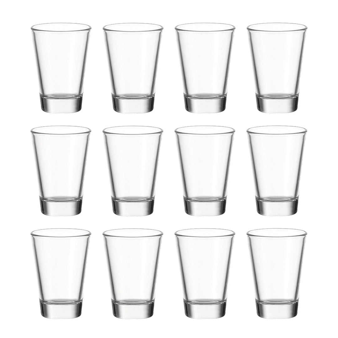 Leonardo Ciao Schnaps-Gläser, 12er Set, spülmaschinengeeignete Shot-Gläser, Schnaps-Becher aus Glas,