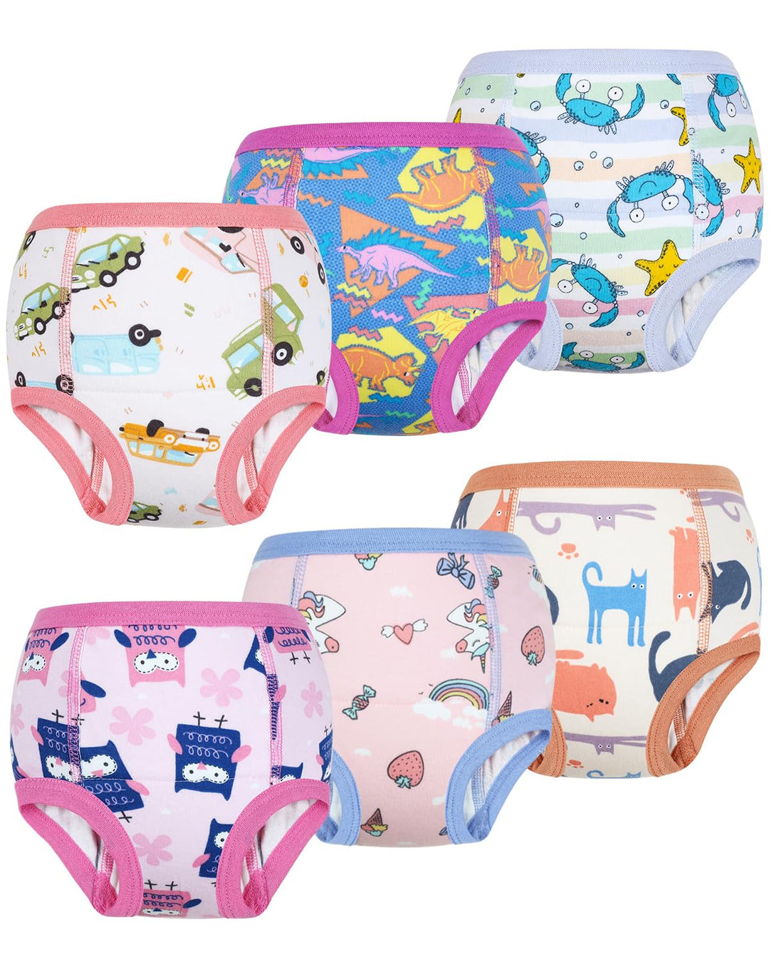 Töpfchen Trainingshose, 6er Kinder Töpfchentraining Unterwäsche für Jungen und Mädchen, Kinder Töpfc