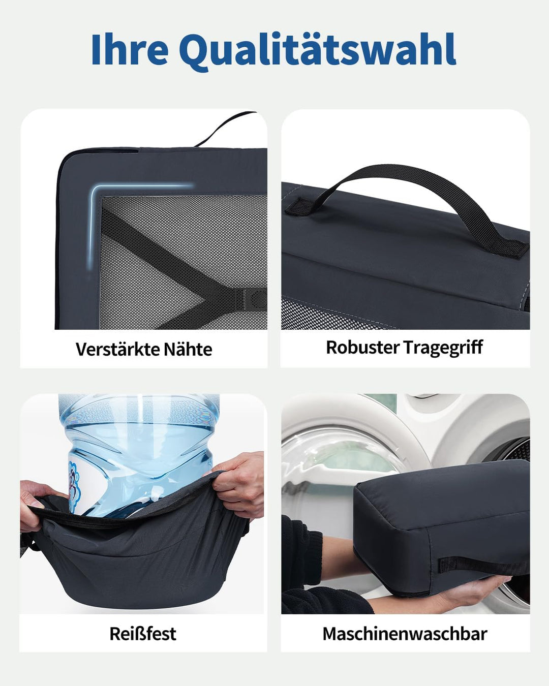 ECOHUB 7 Teilig Koffer Organizer Set, Packing Cubes mit Reissverschluss, Recyceltes PET Packwürfel S