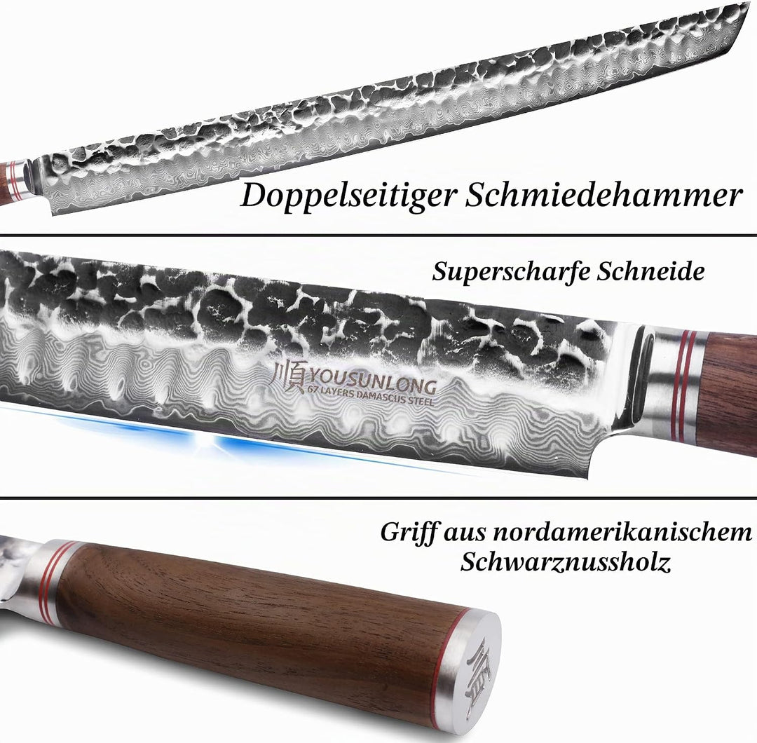 YOUSUNLONG Sakimaru Messer 430mm - Ultimate Yanagiba Sujihiki - Geeignet zum Schneiden von Grossen M