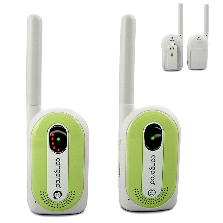 Babyphone Maternal Instinct bis 1,3 km Reichweite, Empfänger mit Gürtelclip grün, grün