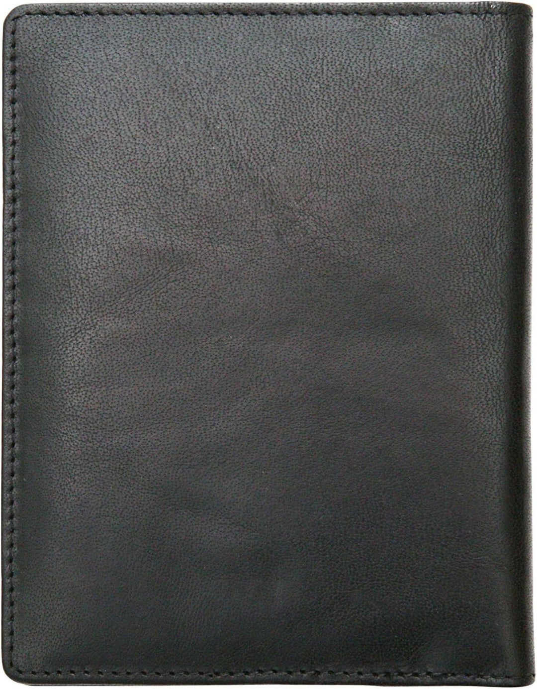 Felda - Reisebrieftasche aus Leder - Reisepasshalter & Kartenfächer - RFID-Blocker - Schwarz, Schwar