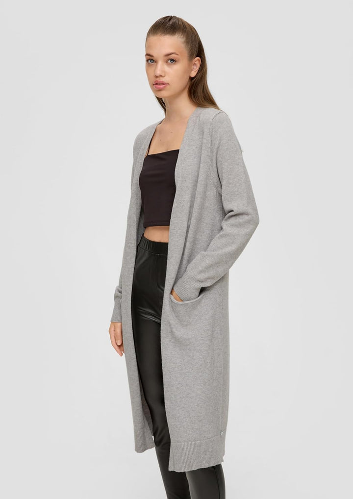 s.Oliver Damen Strickjacke, M 9400 Grau