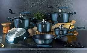 Berlinger Haus 17 Teile Kochgeschirr Set - Aquamarin Gross Aquamarin, Gross Aquamarin