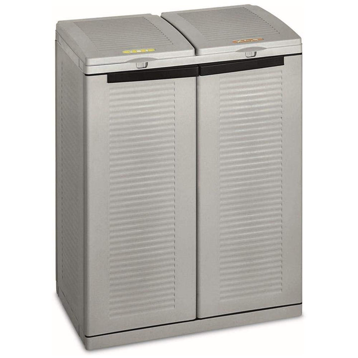 Terry, Ecocab 2 , Schrank zum Mülltrennen, für den Innen- und Aussenbereich, 2 separate Fächer - 68x