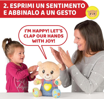 Chicco 00007947000000 Spiel ABC Teddy Bär Emotionen, Mehrfarbig