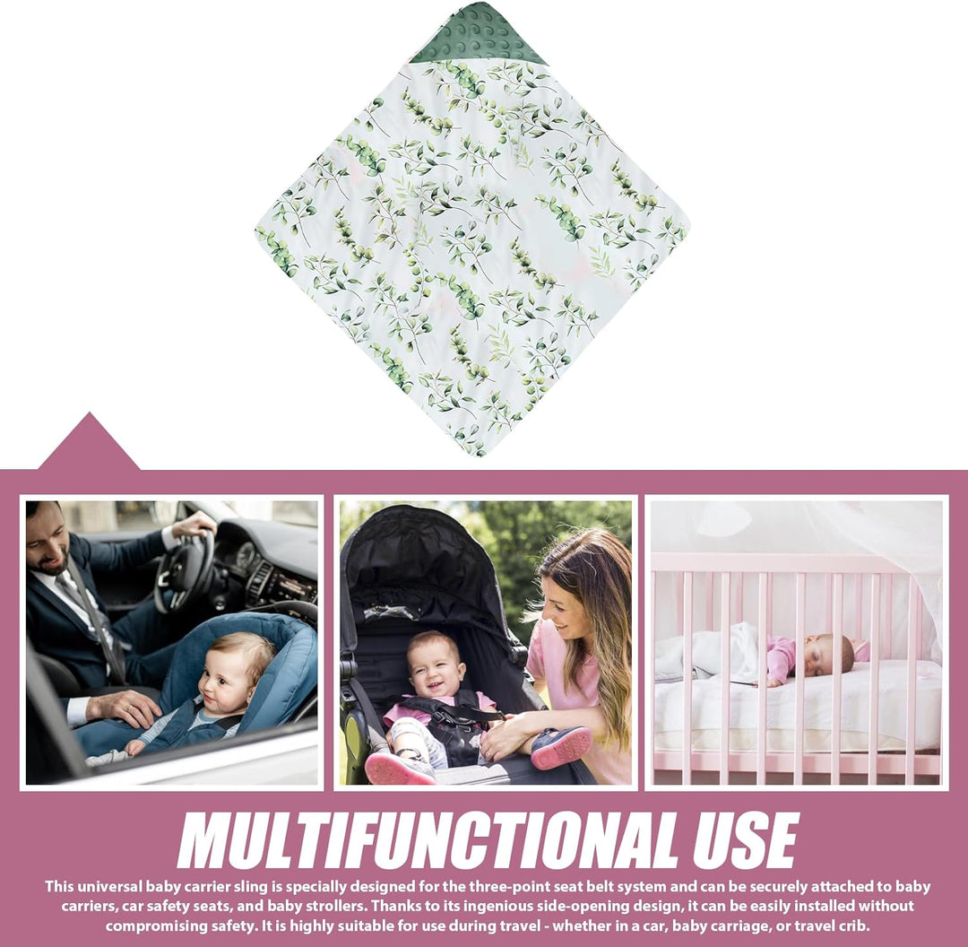 Baby Einschlagdecke Babyschale, Baumwolle Reversible Decke, Universal Babydecke Doppelseitig, für Ki