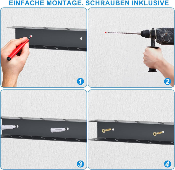 2er-Set Zangenhalter & Werkzeug-Wandhalterung – Robuster Werkzeug-Organizer für Schraubendreher, Zan