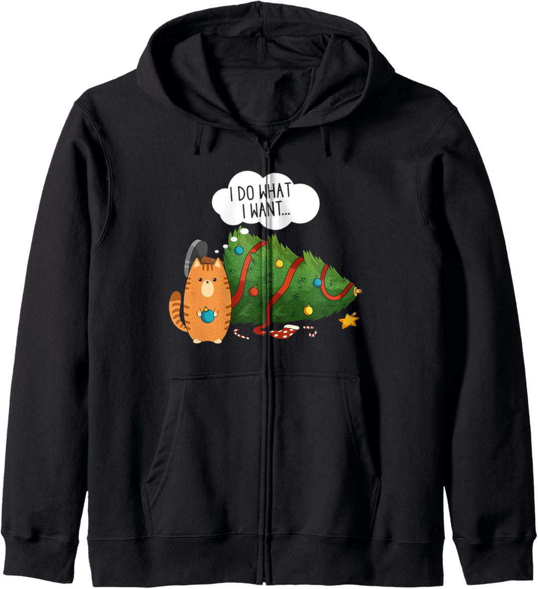 Lustig Ich mache, was ich mir wünsche Katze Kapuzenjacke