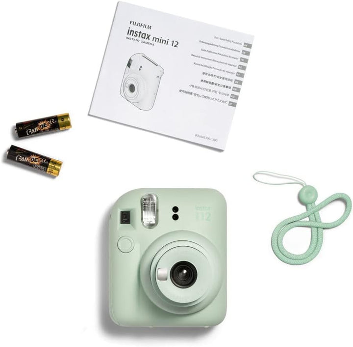 Fujifilm instax Mini 12 Sofortbildkamera mit 20 Aufnahmen, Mintgrün