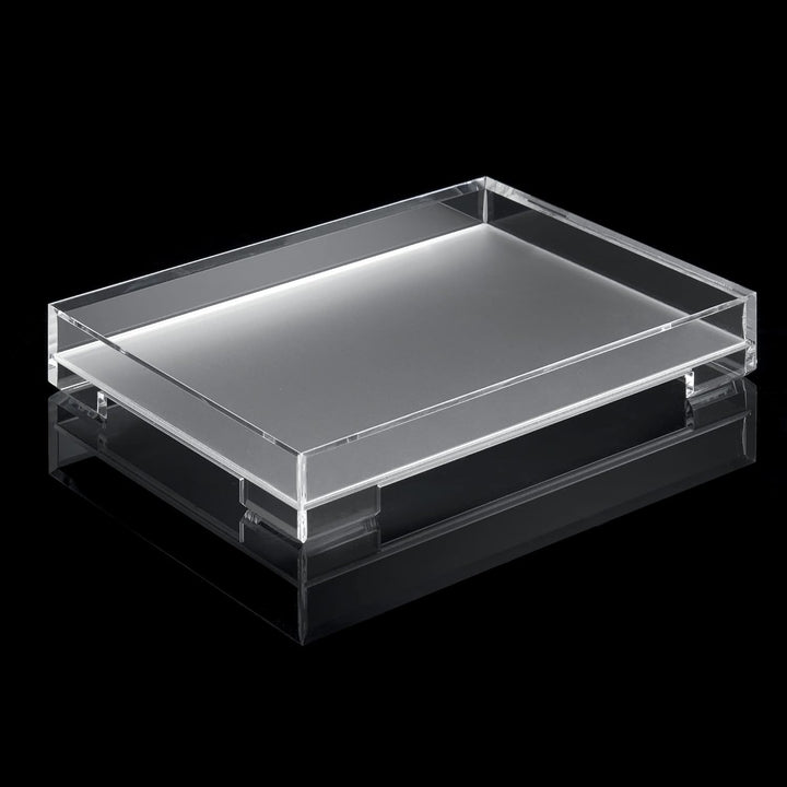 Guzzini - Icons ESSENCE, L Tablett - Transparent, 46x32xh5 cm - 19780000 46 x 32 x 5 cm Transparent,