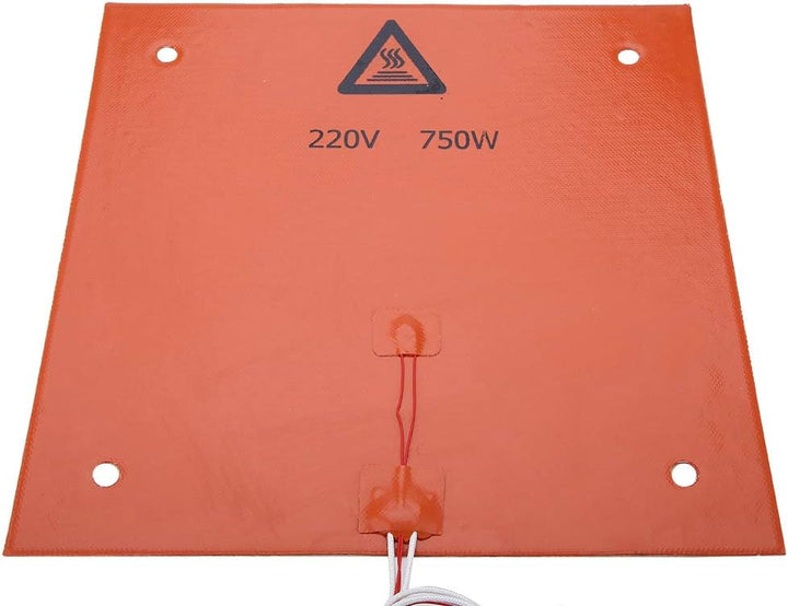 Tangxi 12,2 * 12,2 Zoll Heizplatte, 220 V 750 W 3D-Drucker-Silikon-Heizkissen, Ersatz-3D-Drucker-Hei