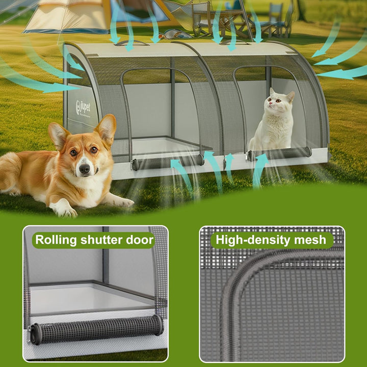 Flatbare Autositz für 2 Katzen oder kleine Hunde, Wasserdichter Hundeautositz für Rück, Waschbares K