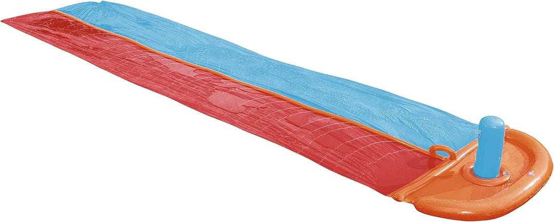 Bestway H2oGo Doppel- Wasserrutsche mit Ziel -Fontaine 1,2,3 Go! 549 cm Zweispuriger Dragstrip, Zwei