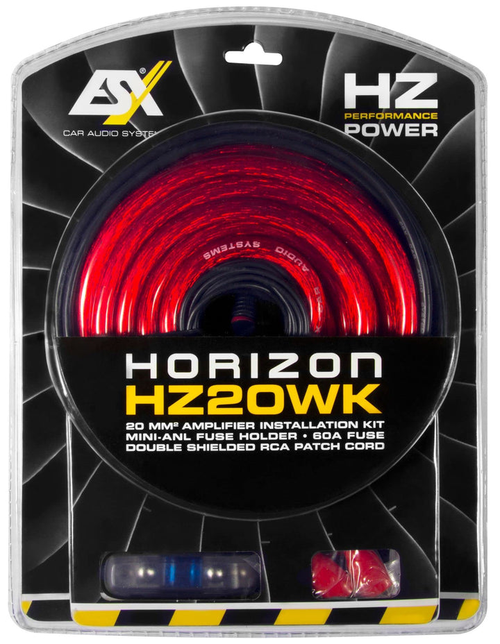ESX HZ20WK - Kabelkit 20mm² mit 5m Cinchkabel und Mini-ANL Sicherung