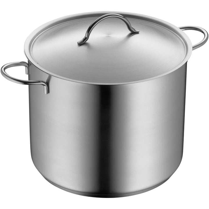 WMF Gemüse- Suppentopf Induktion 28cm, Metalldeckel mit Dampföffnung, Kochtopf gross 14l, Cromargan