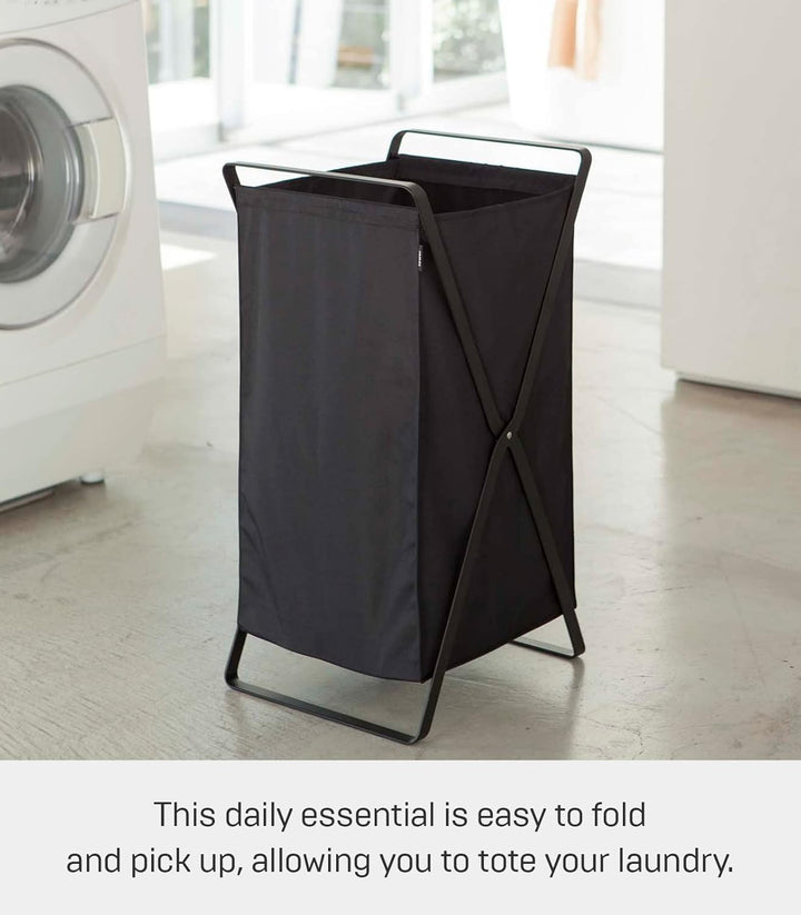 Laundry Basket - Tower - black Schwarz, Schwarz