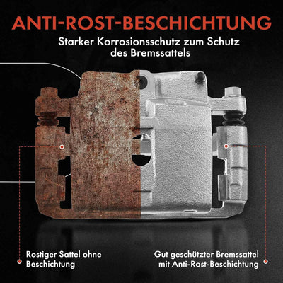 Frankberg 2x Bremssattel Bremszange mit Halter Hinten Links Rechts Kompatibel mit Daily VI Pritsche/