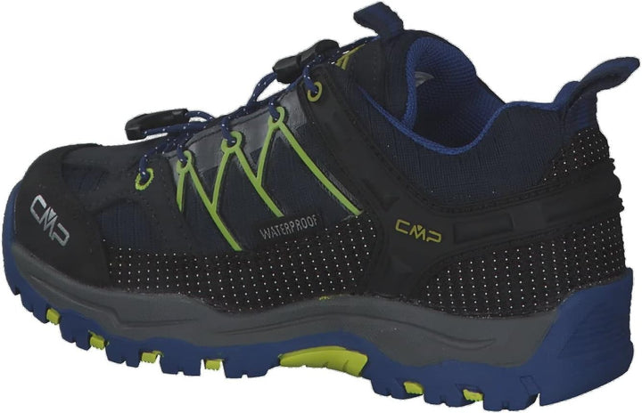 CMP Unisex Kinder Kids Rigel Low Shoe Wp Trekking-&amp; Wanderhalbschuhe 36 EU B Blue Electric, 36 EU B