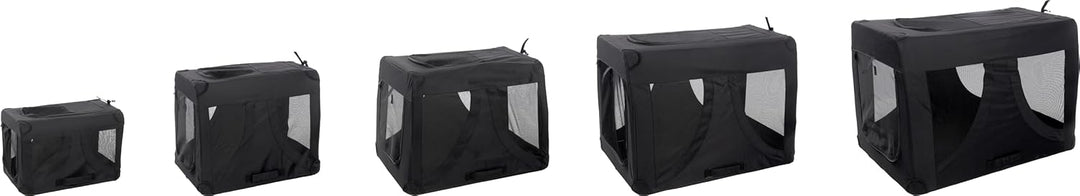 Flamingo Transportkäfig Gepetto schwarz 44x60x49cm - Montagefreundlich und mit herausnehmbarem Boden