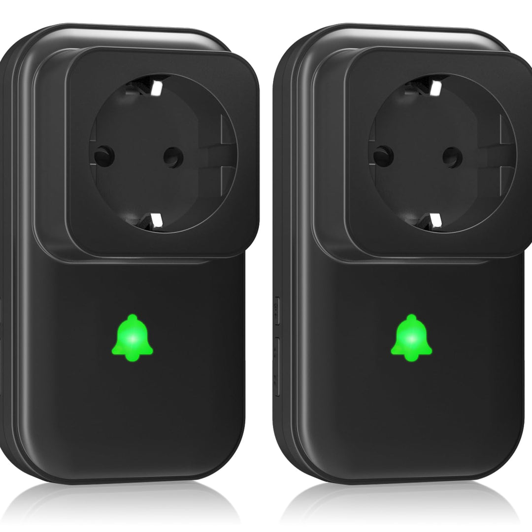 2Pack Stromausfallalarm melder mit LED Anzeige, 0-110db Gefrierschrank Stromausfallmelder Stromausfa