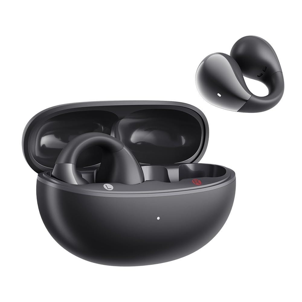 QCY Crossky C30 Open Ear Kopfhörer,Kabellose Bluetooth 5.4 Clip On Kopfhörer,4 Mikrofon ENC Geräusch